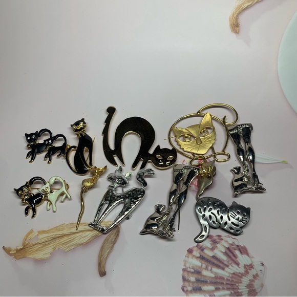 Vintage Cat Pin Lot - Picture 4 of 5